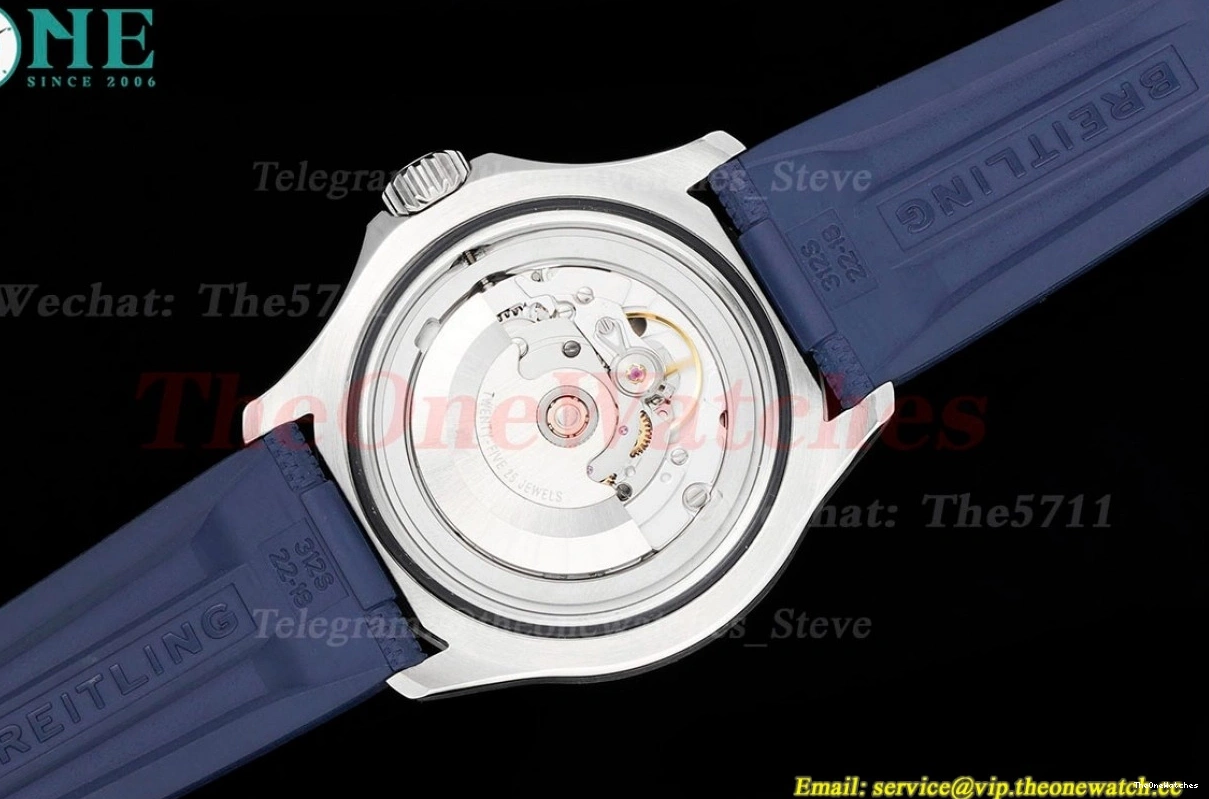 White Bezel Dial SS BLSF RU Blue Superocean 42mm A2824 0519